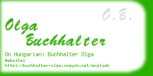 olga buchhalter business card